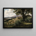 Olevano - Albert Bierstadt — gerahmtes Bild an der Wand