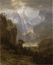 Berge der Rocky Mountains Lander's Peak - Albert Bierstadt — Ansicht des Kunstwerks