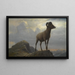 Studie eines Mufflons - Albert Bierstadt — gerahmtes Bild an der Wand