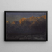 Sonnenaufgang in der Sierra - Albert Bierstadt — gerahmtes Bild an der Wand