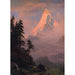 Reproduktion des Gemäldes Sonnenaufgang über dem Matterhorn - Albert Bierstadt