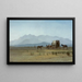 Karren der Landvermesser in den Rocky Mountains - Albert Bierstadt — gerahmtes Bild an der Wand