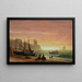 Die Fischfangflotte - Albert Bierstadt — gerahmtes Bild an der Wand