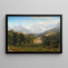 Die Rocky Mountains, Lander Peak - Albert Bierstadt — gerahmtes Bild an der Wand