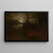 Le Camp des trappeurs - Albert Bierstadt — gerahmtes Bild an der Wand