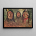 Drei Indianer - Albert Bierstadt — gerahmtes Bild an der Wand