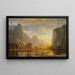 Vallée du Yosemite - Albert Bierstadt — gerahmtes Bild an der Wand