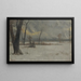 Winterlandschaft - Albert Bierstadt — gerahmtes Bild an der Wand