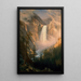 Chutes de Yellowstone - Albert Bierstadt — gerahmtes Bild an der Wand