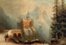 Winterlandschaft mit Schloss in den Bergen - Albert Bredow — Ansicht des Kunstwerks