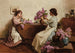 Frauen beim Blumenarrangement - Albert Chevallier Tayler — Ansicht des Kunstwerks