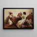 Frauen beim Blumenarrangement - Albert Chevallier Tayler — gerahmtes Bild an der Wand