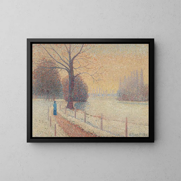 Le Puy im Winter - Albert Dubois-Pillet — gerahmtes Bild an der Wand