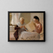 Annie Edelfelt mit Fredrika Snygg - Albert Edelfelt — gerahmtes Bild an der Wand