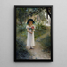 Au jardin - Albert Edelfelt — gerahmtes Bild an der Wand