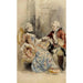 Reproduktion des Gemäldes Paar im Gespräch in Rokoko-Kleidung - Albert Edelfelt