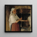 Elli Jäppinen au poêle, étude - Albert Edelfelt — gerahmtes Bild an der Wand
