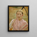 Studie „Mädchen mit einer Harke“ für August - Albert Edelfelt — gerahmtes Bild an der Wand