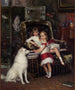 Michel und Xénia, Kinder von Kaiser Alexander III. - Albert Edelfelt — Ansicht des Kunstwerks