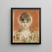 Mannequin parisien en robe de chambre - Albert Edelfelt — gerahmtes Bild an der Wand