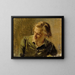 Portrait eines jungen Mannes - Albert Edelfelt — gerahmtes Bild an der Wand