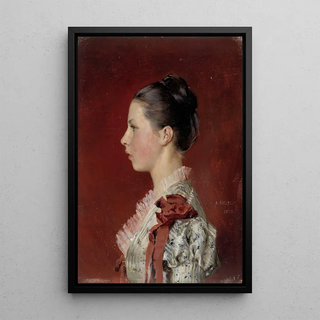 Albert Edelfelt - Portrait Of The Artists Sister Annie Edelfelt.webp