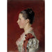 Reproduktion des Gemäldes Portrait der Schwester des Künstlers Annie Edelfelt - Albert Edelfelt