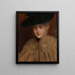 Portrait einer jungen Frau - Albert Edelfelt — gerahmtes Bild an der Wand