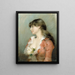 Profil einer jungen Frau - Albert Edelfelt — gerahmtes Bild an der Wand