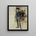 Croquis d'autoportrait - Albert Edelfelt — gerahmtes Bild an der Wand