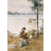 Reproduktion des Gemäldes Sérénade sur le quai - Albert Edelfelt