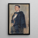 Skizze für das Porträt des Prinzen Carl - Albert Edelfelt — gerahmtes Bild an der Wand