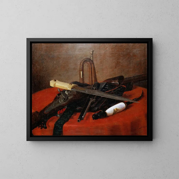 Stillleben - Albert Edelfelt — gerahmtes Bild an der Wand