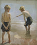 Studie für die Jungen, die am Ufer spielen - Albert Edelfelt — Ansicht des Kunstwerks