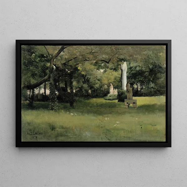 Albert Edelfelt - The Cluny Museum Garden in Paris.webp