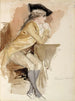 Thérèse Lainville gekleidet wie im 18. Jahrhundert - Albert Edelfelt — Ansicht des Kunstwerks