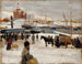 Wintertag auf dem Marktplatz von Helsinki - Albert Edelfelt — Ansicht des Kunstwerks