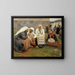 Frauen vor der Kirche von Ruokolahti - Albert Edelfelt — gerahmtes Bild an der Wand
