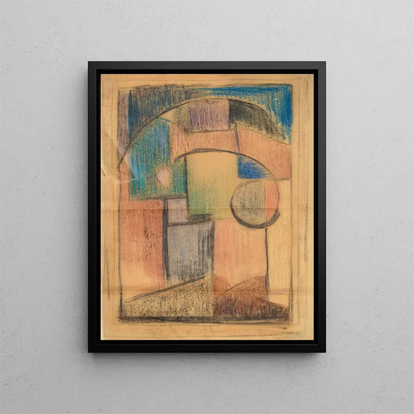 Studie für Blumenvasen - Albert Gleizes — gerahmtes Bild an der Wand