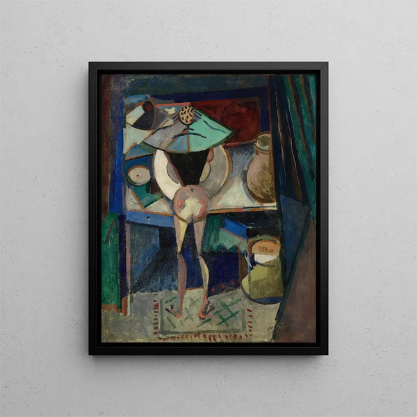 Nackt beim Waschen - Albert Gleizes — gerahmtes Bild an der Wand
