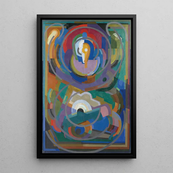 Symphonie in Violett - Albert Gleizes — gerahmtes Bild an der Wand