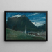 Au clair de lune, Pontresina, Engadine, Schweiz - Albert Goodwin — gerahmtes Bild an der Wand