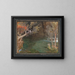 Rasselas erkundet den unterirdischen Fluss - Albert Goodwin — gerahmtes Bild an der Wand
