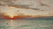 Sonnenuntergang im Mittelmeer von einem orientalischen Kreuzfahrtschiff aus - Albert Goodwin — Ansicht des Kunstwerks