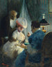 Eine Besuch bei der Wahrsagerin - Albert Guillaume — Ansicht des Kunstwerks