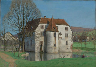 Albert Hermann Daur - Ansicht von Schloss Reichenstein bei Inzlingen.webp