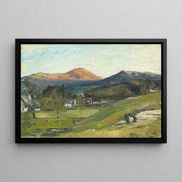 Albert Hertel - Blick ber Krummhbel auf die Schneekoppe.webp