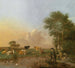 Ein Landschaftsbild mit einer Flussmündung, einem Zeichner, einem Fischer und weidendem Vieh - Albert Jansz Klomp — Ansicht des Kunstwerks