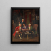 Schachspiel - Albert Julius Franke — gerahmtes Bild an der Wand