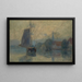 Bords de la Schie, Delft, effet de brouillard - Albert Lebourg — gerahmtes Bild an der Wand